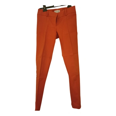 Pre-owned Patrizia Pepe Slim Pants In Orange