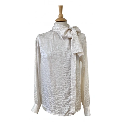 Pre-owned Saint Laurent Silk Shirt In Beige