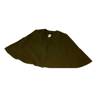 Pre-owned Y's Cape In Khaki