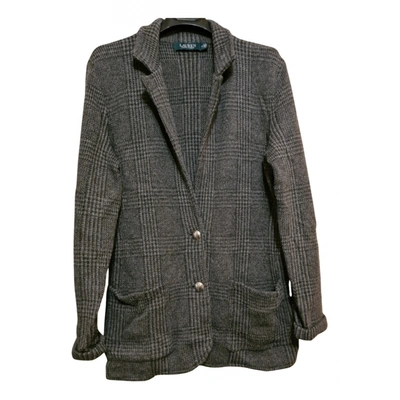 Pre-owned Lauren Ralph Lauren Cardi Coat In Grey