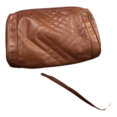 Pre-owned Roberta Di Camerino Leather Handbag In Brown