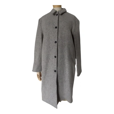 Pre-owned Acne Studios Wool Coat In Grey