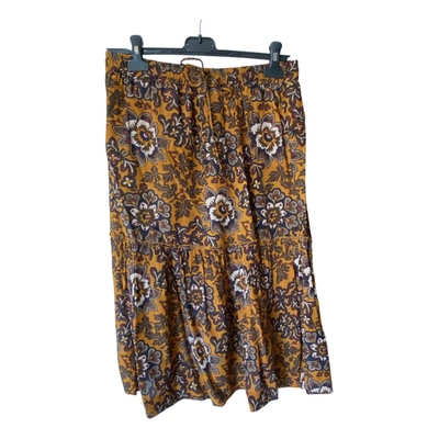 Pre-owned Stella Forest Mid-length Skirt In Camel