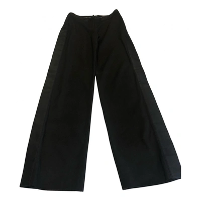 Pre-owned Alexander Mcqueen Cloth Trousers In Black