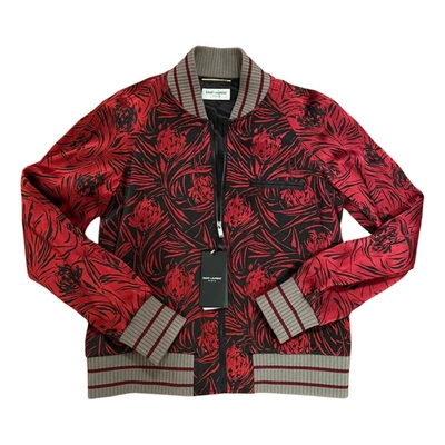 Pre-owned Saint Laurent Silk Jacket In Red