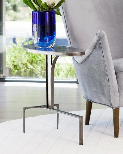 William D Scott Cantilever Side Table In Natural Iron