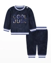 ANDY & EVAN GIRL'S COOL DUDE 2-PIECE PLUSH SWEATER SET