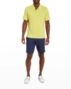 Robert Graham Men's Elbridge Engineered-skull Polo Shirt In Lime