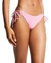 PQ SWIM LOOP-TIE LOW-RISE BIKINI BOTTOMS