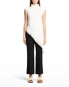 Proenza Schouler Textured Fringe Crepe Top In Off White In Off White