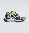 Balenciaga Panelled Chunky-sole Sneakers In Green/blue/grey Beig