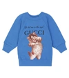 GUCCI BABY PRINTED COTTON SWEATSHIRT