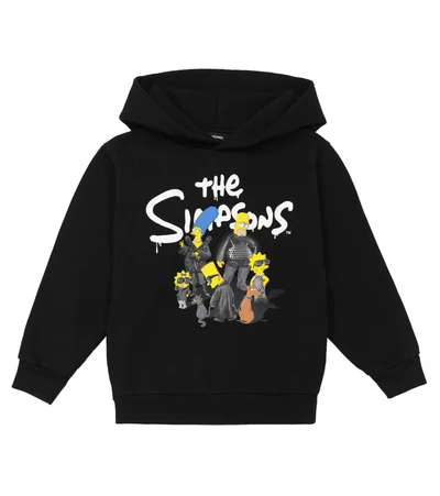 Balenciaga X The Simpsons Tm & 20th Television Cotton Hoodie In Black