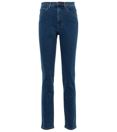 3x1 N.y.c. Straight Authentic Cropped Jeans In Blue