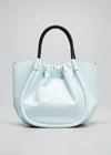 Proenza Schouler Ruched Top Handle Tote Bag In Pale Blue