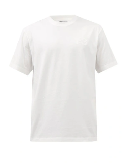 Y-3 Tonal Logo-print T-shirt In Grey
