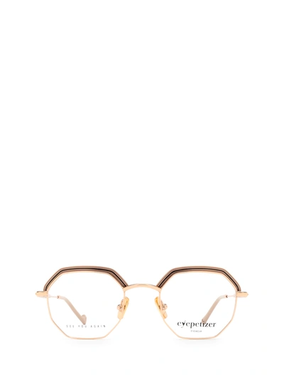 Eyepetizer Air Beige And Rose Gold Glasses