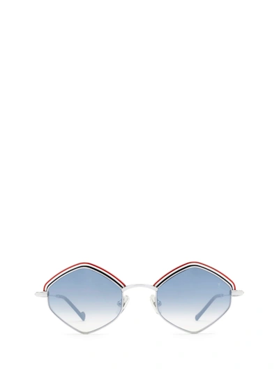 Eyepetizer Tomber Sun Blue And Silver Sunglasses