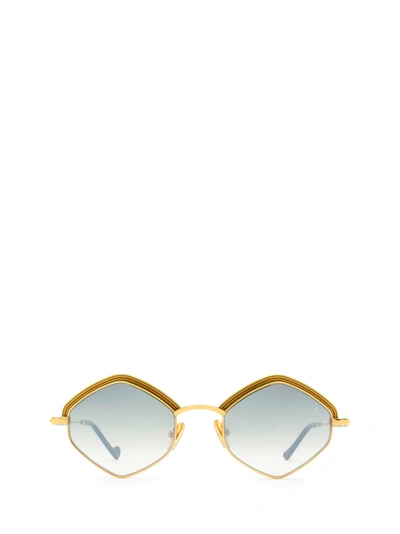 Eyepetizer Tomber Sun Green And Gold Sunglasses