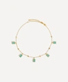 Missoma 18ct Gold Plated Vermeil Silver Lena Amazonite Charm Choker Necklace In Gold