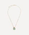 Missoma 18ct Gold Plated Vermeil Silver Lena Amazonite Pendant Necklace In Gold