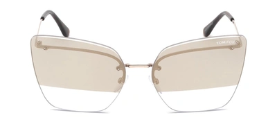 Tom Ford Ft0682 28g Cat Eye Sunglasses In Brown