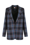 TOMMY HILFIGER TOMMY HILFIGER LOGO EMBROIDERED CHECKED TAILORED BLAZER
