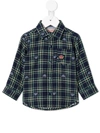 MIKI HOUSE LOGO CHECK PRINT SHIRT