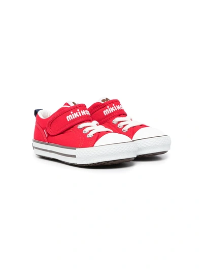 Miki House Kids' Touch-strap Sneakers In Red