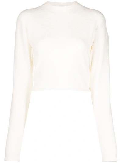 Nanushka Harri Turtle Neck Knitted Top In White