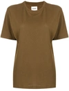 Khaite Mae Cotton Jersey T-shirt In Olive