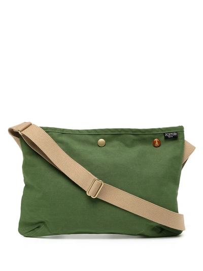 Porter-yoshida & Co Coppi Canvas Pouch Shoulder Bag In Green