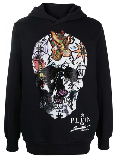 パーカー・フーディ Philipp Plein Relaxed Fit Black Long Sleeve Hoodie Philipp Plein crystal-snake Hoodie | Black | FARFETCH