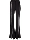 Philipp Plein Cady High-waisted Trousers In Black