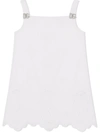 Dolce & Gabbana Dg-logo Pinafore Dress In White
