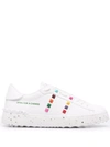 Valentino Open For A Change Rockstud Low-top Sneakers In White