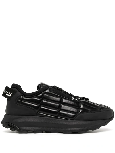 Dunhill Aerial Gt Runner Leather Sneakers In Black