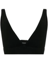 Lisa Yang Capucine Cashmere Bralette Ink In Black