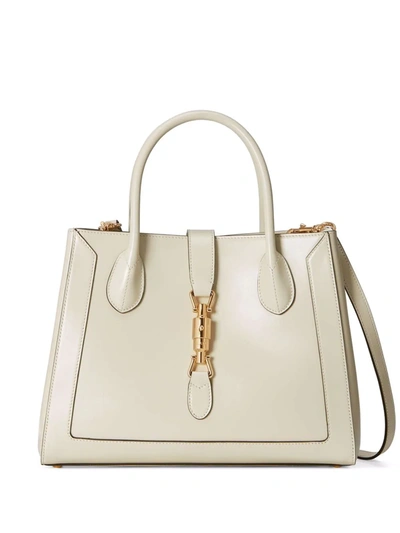 Gucci Medium Jackie 1961 Tote Bag In White