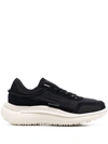 Y-3 Ajatu Suede-trim Canvas Running Trainers In Black