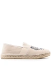 KENZO EMBROIDERED-TIGER ESPADRILLES