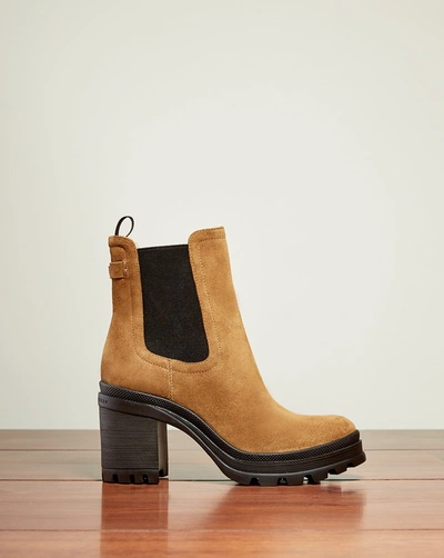 Veronica Beard Winnie Combat Bootie In Moss