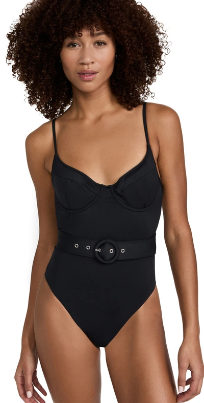 Jonathan Simkhai Noa Bustier One Piece In Black