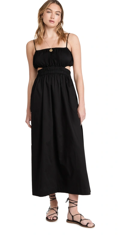 Mikoh Tansy Maxi Dress With Cutout Waist Detail In Night