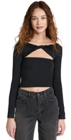 SER.O.YA SER. O.YA ARTEMIS LONG SLEEVED TOP BLACK