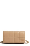 House Of Want We Browse Vegan Leather Wallet Crossbody Bag In Beige