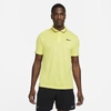Nike Court Dri-fit Victory Men's Tennis Polo In Light Zitron,black