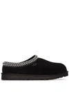 Ugg Tasman Ii Shearling-lined Suede Slippers In Black