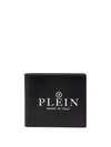 Philipp Plein Logo-print Bifold Wallet In Schwarz