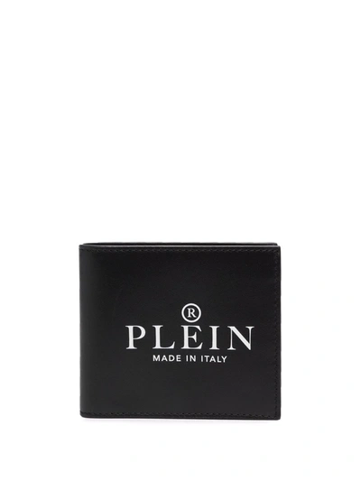 Philipp Plein Logo-print Bifold Wallet In Schwarz